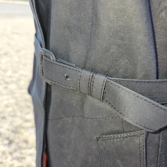 Coach, Stylish Black Belted Rain Coat, NWT, Size 4 - Picture 5 of 17